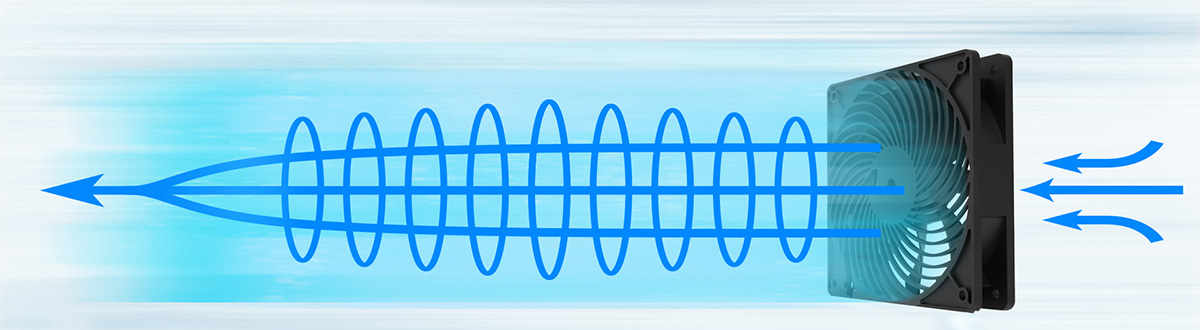 靜音散熱風(fēng)扇風(fēng)流向